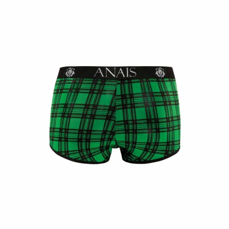 ANAIS MEN MAGIC BOXER XL - Green & Black Checkered Soft Lycra Briefs