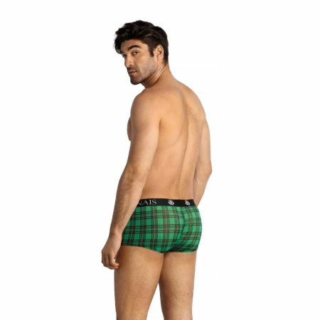 ANAIS MEN Magic Boxer L Green & Black Checkered Comfort Lycra