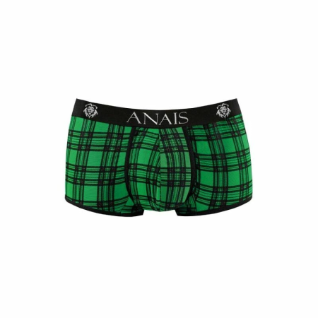 ANAIS MEN MAGIC Boxer Shorts S Green-Black Check Lycra Comfort Fit