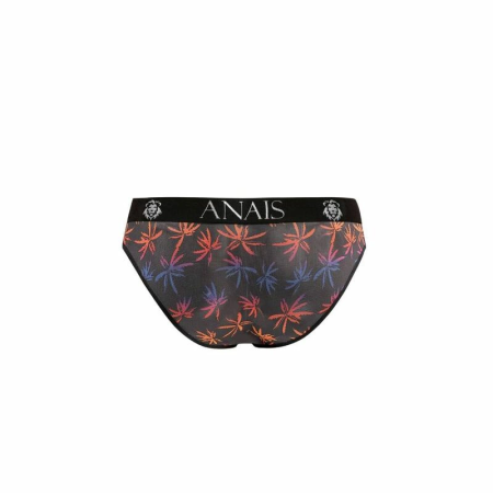ANAIS MEN CHILL Slip XL - Black Tulle Briefs with Colorful Print