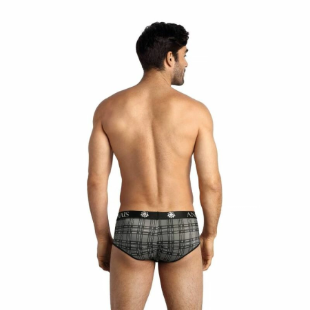 ANAIS MEN Balance Brief XL - Sporty Checkered Microfiber Underwear