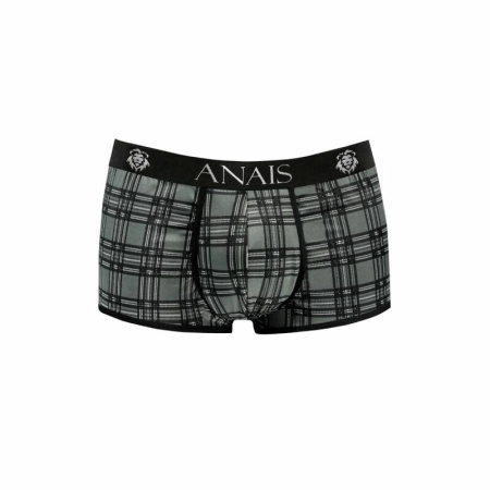 ANAIS FOR MEN Balance Boxer Shorts S Black-Grey Check Microfiber
