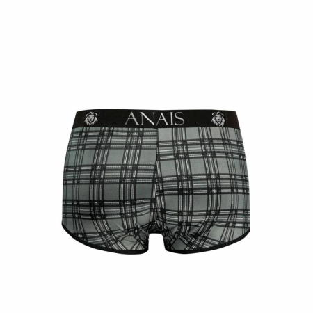 ANAIS FOR MEN Balance Boxer Shorts S Black-Grey Check Microfiber