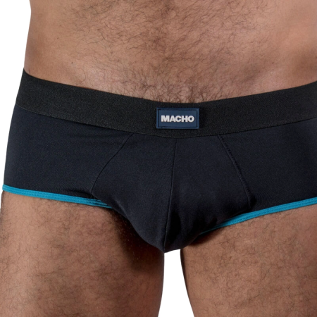 MACHO MS24B Men's Briefs Dark Blue S - Breathable Lycra Comfort Fit