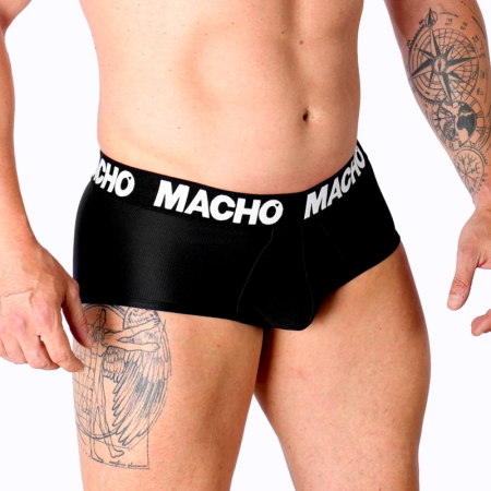 Macho MS30NG Classic Men's Briefs Black L - Breathable Lycra Comfort