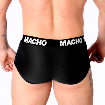 Macho MS30NG Classic Men's Briefs Black L - Breathable Lycra Comfort