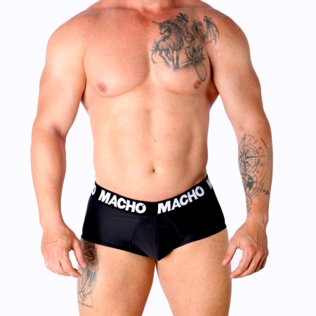 Macho MS30NG Classic Men's Briefs Black L - Breathable Lycra Comfort