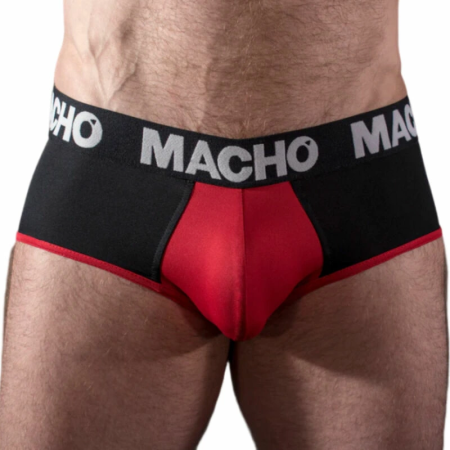 Macho MS26N Men's Briefs Black/Red L - Classic Comfort & Support