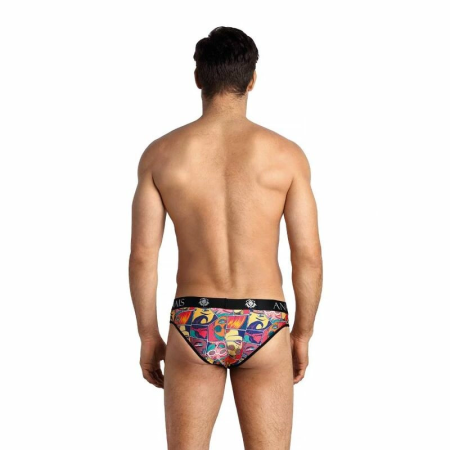 Anais Men Comics Slip XL - Modern Briefs with Comic Print, Soft Modal