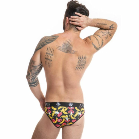 ANAIS MEN Banana Slip L - Lycra Briefs with Banana Print, Large