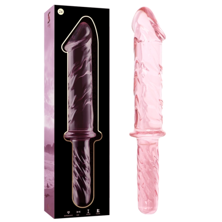 Ibiza Nebula Series Model 24 Glass Intimate Device Pink 28.5cm O5cm