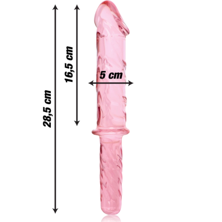 Ibiza Nebula Series Model 24 Glass Intimate Device Pink 28.5cm O5cm