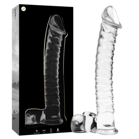 Ibiza Nebula Series Model 23 Glass Intimate Device Clear 21.5cm x 4cm