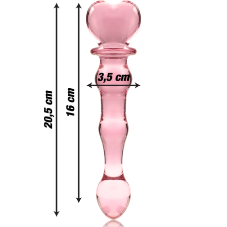 Ibiza Nebula Series Model 21 Glass Intimate Device Pink 20.5cm