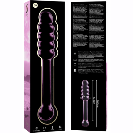 Ibiza Nebula Series Model 20 Glass Intimate Device Pink 20.5cm