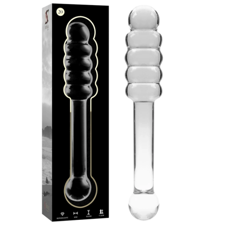 Ibiza Nebula Series Model 20 Glass Intimate Device Clear 20.5cm