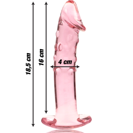 Ibiza Nebula Series Model 19 Intimate Glass Machine Pink 18.5cm