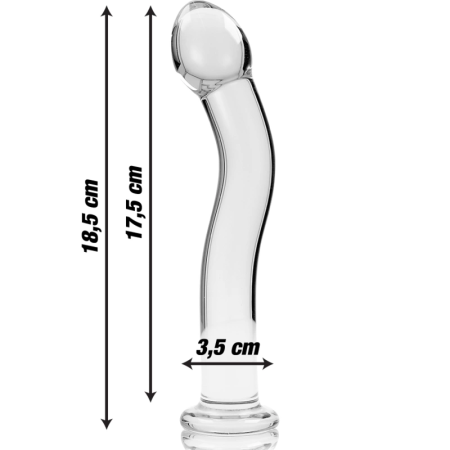 Ibiza Nebula Series Model 18 Intimate Glass Device Clear 18.5cm