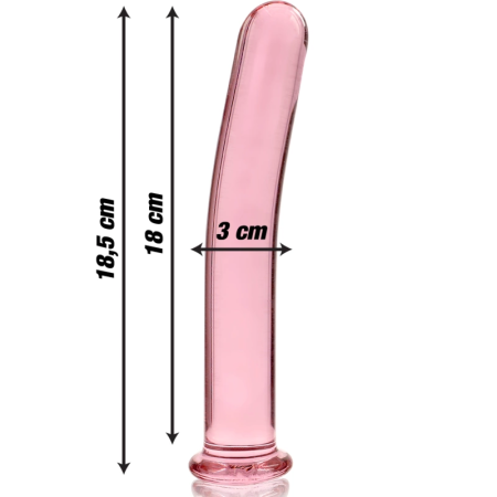 Ibiza Nebula Series Model 17 Glass Intimate Device Pink 18.5cm O3cm