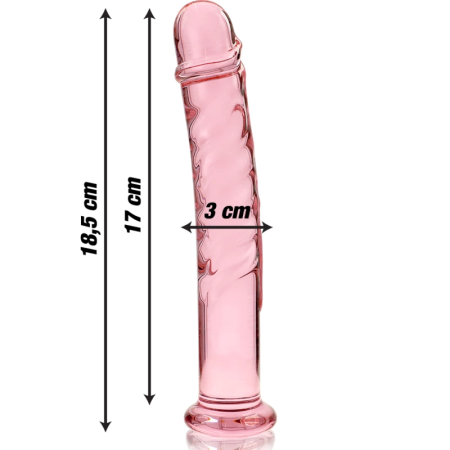 Ibiza Nebula Series Model 16 Glass Intimate Device Pink 18.5cm O3cm