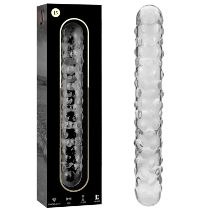 Ibiza Nebula Series Model 15 Glass Intimate Device Clear 18.5cm