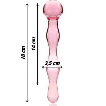 Ibiza Nebula Series Model 13 Intimate Glass Machine Pink 18cm O3.5cm