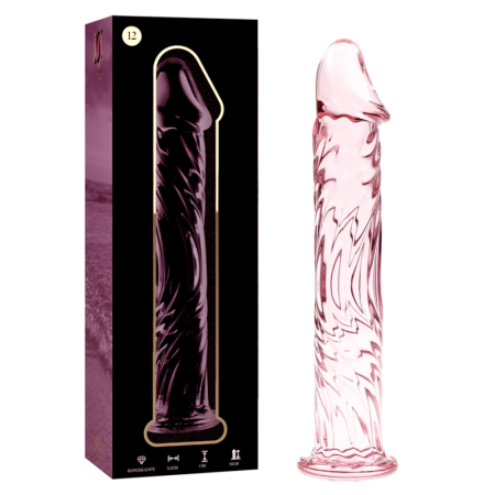 IBIZA Nebula Series Model 12 Intimate Glass Device Pink 17cm O3.5cm