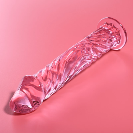 IBIZA Nebula Series Model 12 Intimate Glass Device Pink 17cm O3.5cm