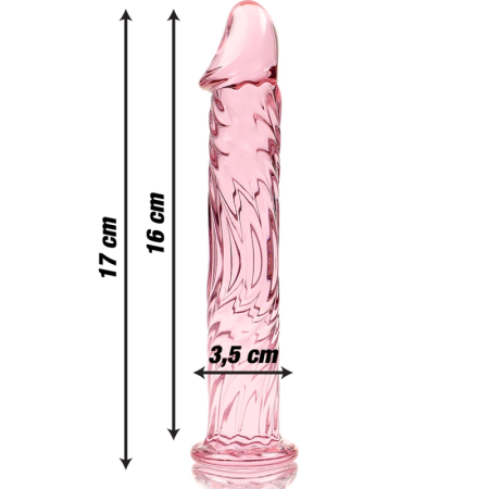 IBIZA Nebula Series Model 12 Intimate Glass Device Pink 17cm O3.5cm