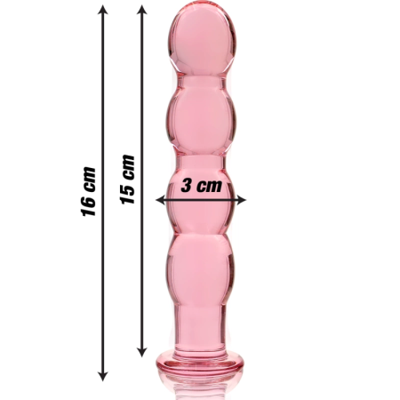 Ibiza Nebula Series Model 10 Intimate Glass Accessory Pink 16.5cm