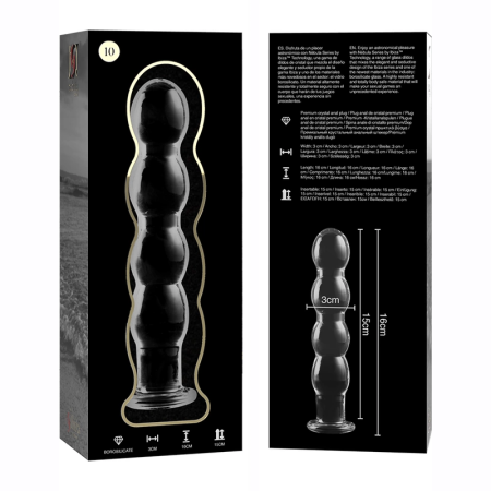 Ibiza Nebula Series Model 10 Glass Intimate Device Clear 16.5 cm