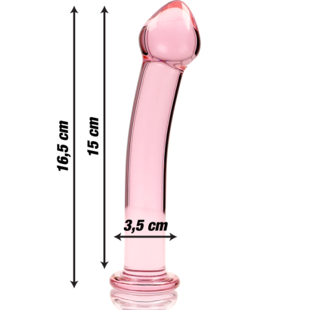 Ibiza Nebula Series Model 11 Glass Intimate Device Pink 16cm O3cm