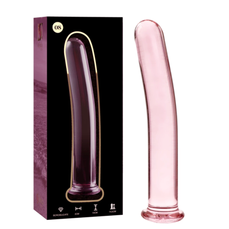 Ibiza Nebula Series Model 8 Glass Intimate Device Pink 14.5cm x 2cm