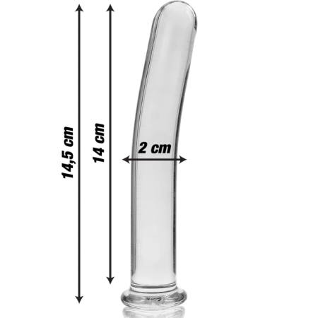 Ibiza Nebula Series Model 8 Borosilicate Glass Intimate Machine Clear 14.5cm