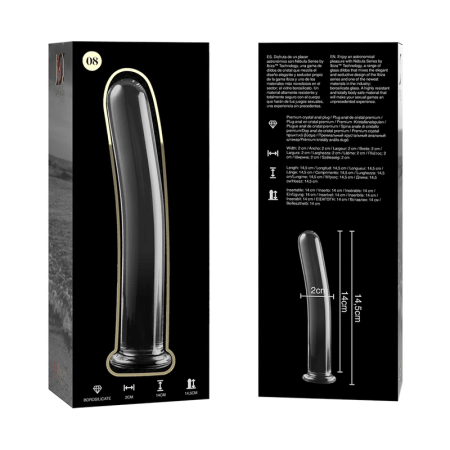 Ibiza Nebula Series Model 8 Borosilicate Glass Intimate Machine Clear 14.5cm