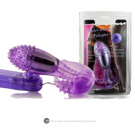 Baile Ripple Intimate Silicone Stimulator with Adjustable Vibration, Purple