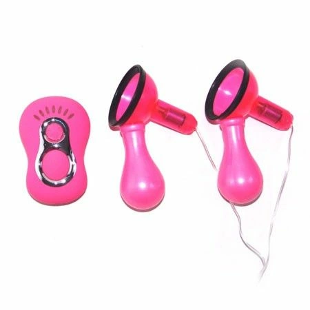 Baile WaveTech Twin Vibrating Nipple Stimulator Set, 6 Modes, Black
