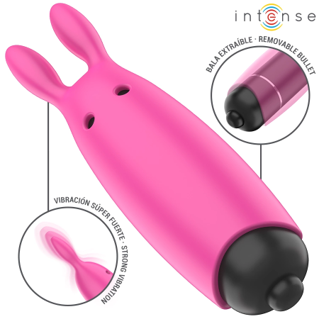 INTENSE Hopper Pink Vibrating Bullet | Compact Waterproof Silicone 8.3cm