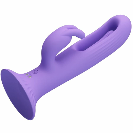 Pretty Love Killmoulis Rabbit Intimate Device 12 Modes Purple Silicone