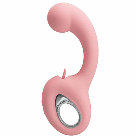 Pretty Love ErynnYes Silicone Dual-Action Massager Pink USB Rechargeable