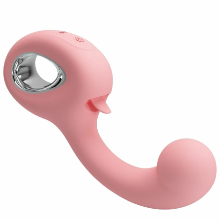 Pretty Love ErynnYes Silicone Dual-Action Massager Pink USB Rechargeable