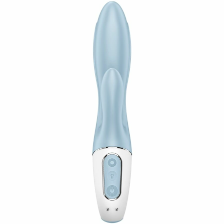 Satisfyer Air Pump Bunny 1 Inflatable Dual-Action System Blue Silicone