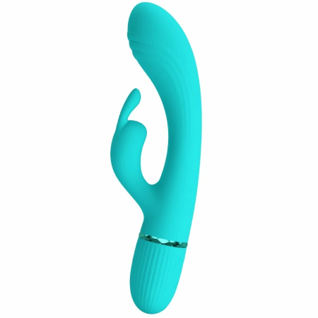 Pretty Love Scocco Intimate Vibrator Rabbit Turquoise Silicone