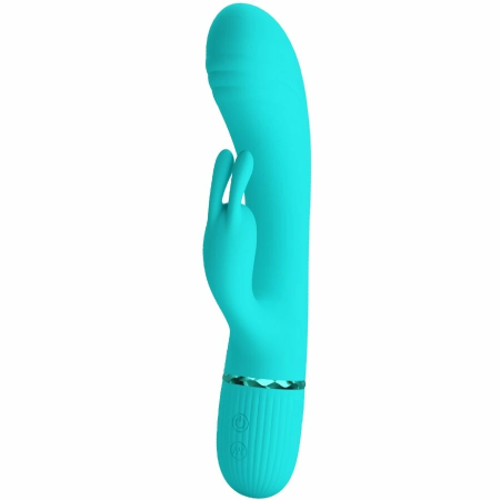 Pretty Love Scocco Intimate Vibrator Rabbit Turquoise Silicone