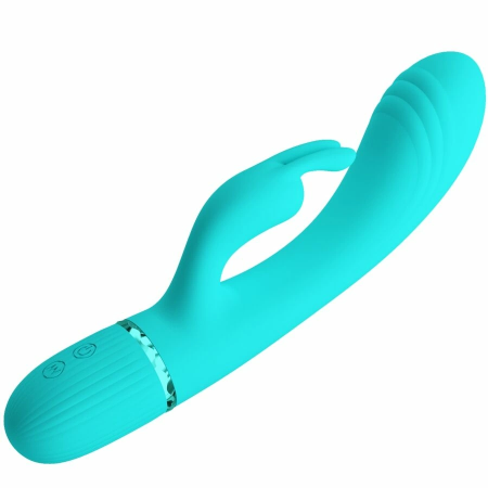 Pretty Love Scocco Intimate Vibrator Rabbit Turquoise Silicone