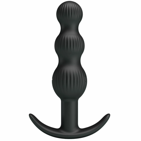 Pretty Love Sidney Intimate Anal Device 10 Modes Black Silicone USB
