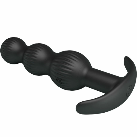 Pretty Love Sidney Intimate Anal Device 10 Modes Black Silicone USB
