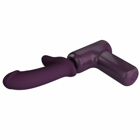 Pretty Love DJ Scholar Massager 5 Modes Purple Silicone Head