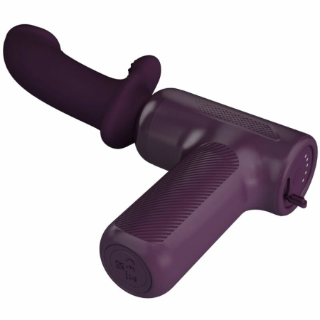 Pretty Love DJ Scholar Massager 5 Modes Purple Silicone Head