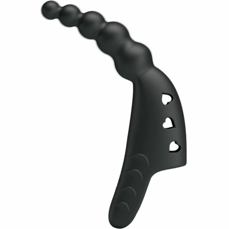 Pretty Love Jordin Black Flexible Finger Vibrator 10 Modes USB